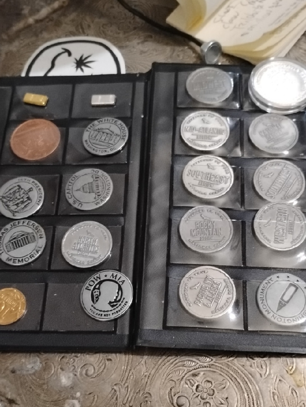 Collectible Challenge&Pure Monument USA&British Coins & Tokens - In Multi Pocket